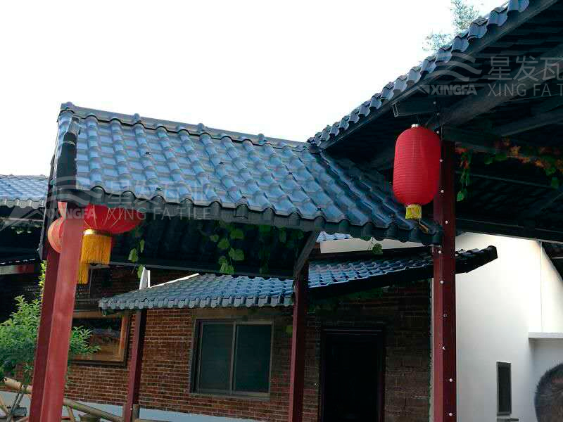園林建筑搭建樹脂瓦涼亭，將景觀與藝術融合，別具一格！